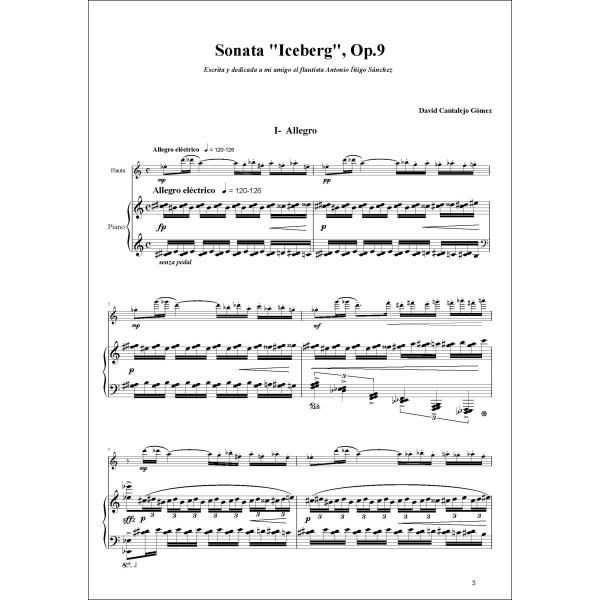 CANTALEJO: Sonata "Iceberg", Op.9 - Imagen 2