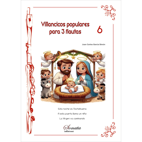 GARCÍA, J.C.: Villancicos populares para 3 flautas - 6