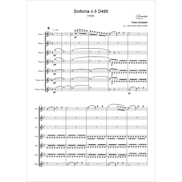 SCHUBERT, F.: Sinfonia n.5, D485 · I mvto. - Imagen 2