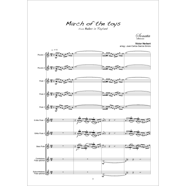 HERBERT, V.: March of the toys (Orq. de flautas) - Imagen 2