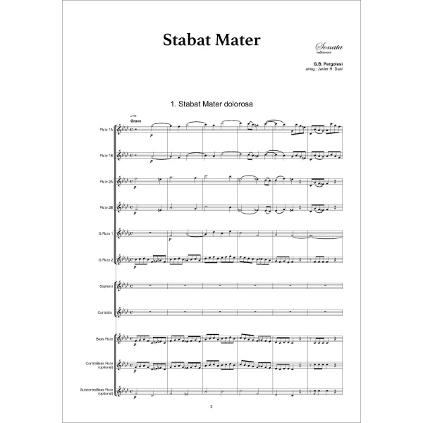PERGOLESI, G.B.: Stabat Mater (Orq. de flautas) - Imagen 2