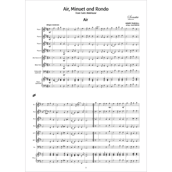 PURCELL, H.: Air, minuet and rondo · Suite Abdelazar· - Imagen 2