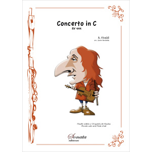 VIVALDI, A.: Concerto in C RV444 (Flautín solista y Orquesta de flautas)