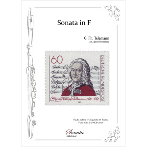 TELEMANN, G.P.: Sonata in F (Flauta solista y Orquesta de flautas)