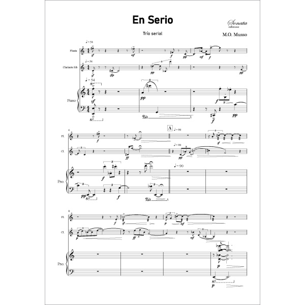 MUSSO, O.: En serio (Flauta-Clarinete-Piano) - Imagen 2