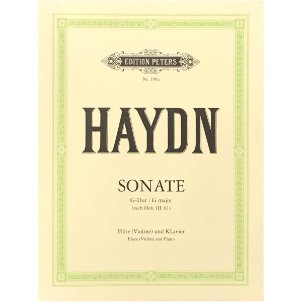 HAYDN: Sonata en Sol M.