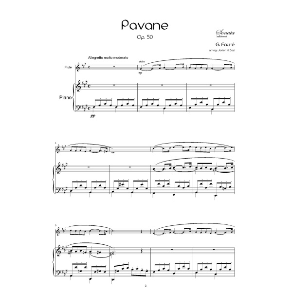 FAURE: Pavana, Op.50 - Imagen 2