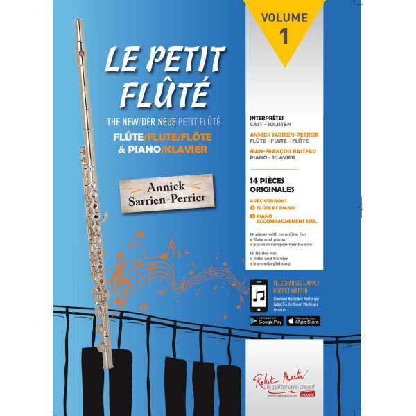 SARRIEN: Le petit flute + CD 14 piezas