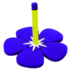 Soporte para flauta Roi R52-PP Silicone Flower - morado