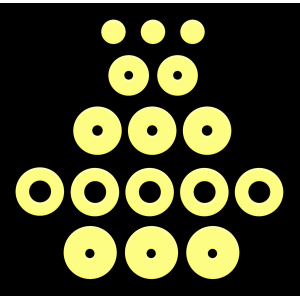 Juego de zapatillas para flauta Yamaha, platos abiertos. Pata de Do