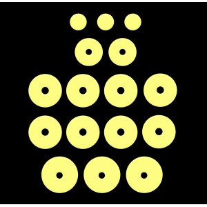 Juego de zapatillas "Vulkanium" para flauta Yamaha, platos cerrados. Pata de Do