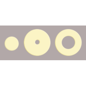 Juego de zapatillas "VF·1" para flauta Yamaha, platos abiertos. Pata de Do